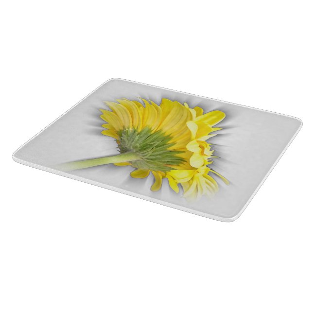 Tabla De Cortar gerbera daisy amarillo (Borde)