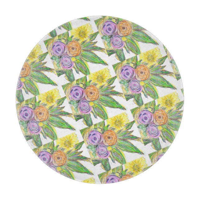 Tabla De Cortar Gerberas Daisy (Anverso)