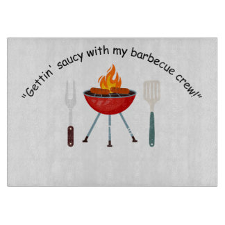 Tabla De Cortar Gettin sauce con mi equipo de bbq
