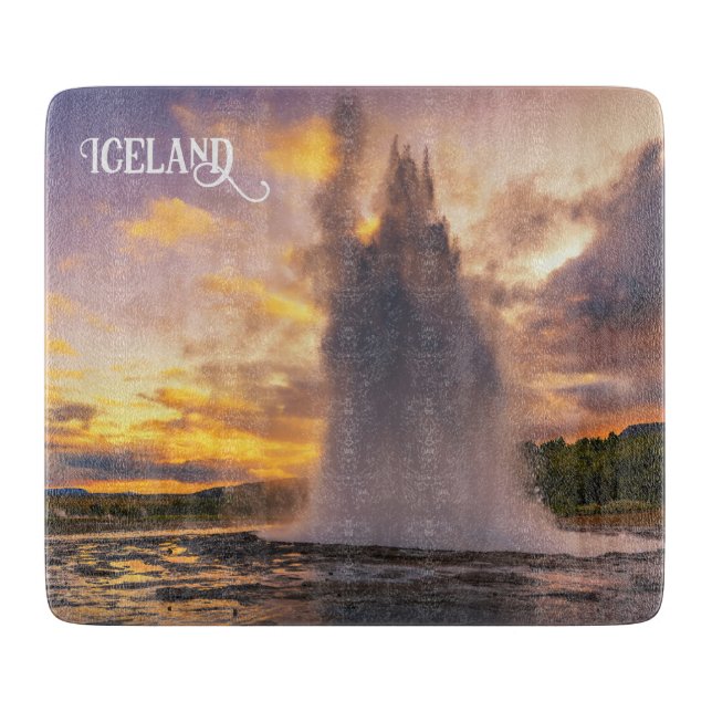Tabla De Cortar Geyser de Islandia (Anverso)