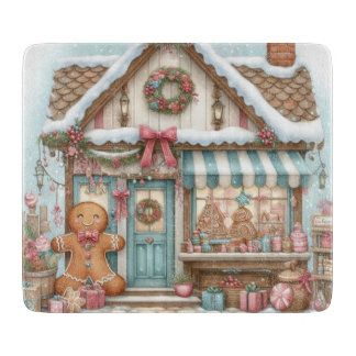 Tabla De Cortar Gingerbread Bakery House Cutting Board