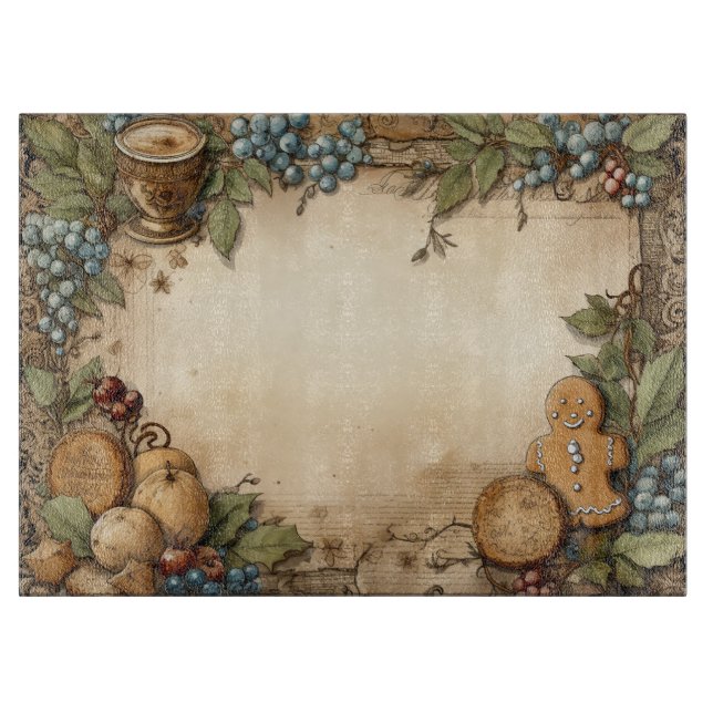Tabla De Cortar Gingerbread Man #10 Kitchen Cutting Board (Anverso)