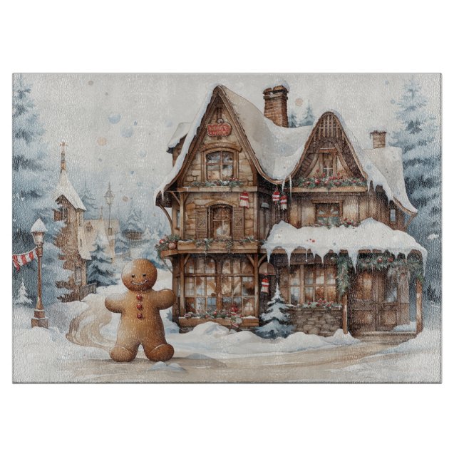 Tabla De Cortar Gingerbread Man #14 Kitchen Cutting Board (Anverso)