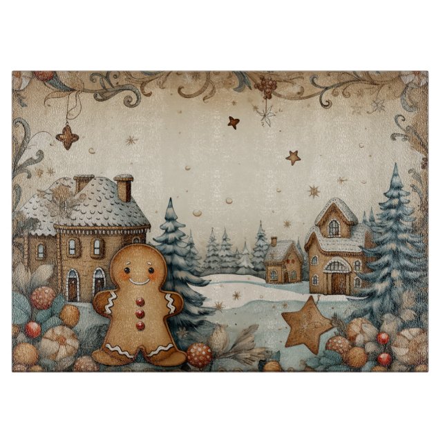 Tabla De Cortar Gingerbread Man #3 Kitchtting Board (Anverso)