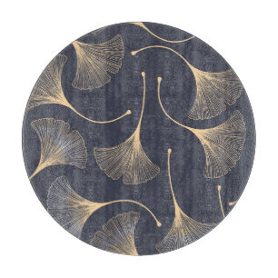 Tabla De Cortar Ginkgo deja un patrón floral sin mar