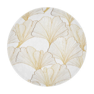 Tabla De Cortar Ginkgo Gold: Lujoso acuerdo de hojas