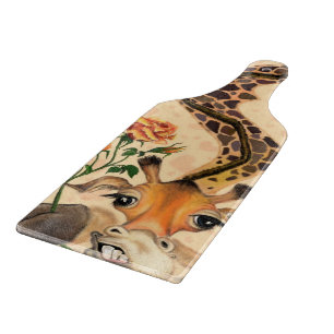 Tabla De Cortar Giraffe con tablero de corte Rosa - Diversión