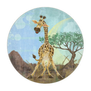 Tabla De Cortar Giraffe del desfile de animales
