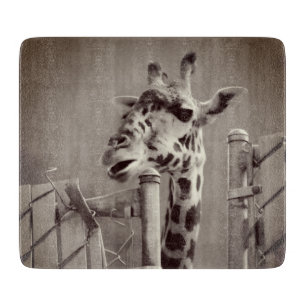 Tabla De Cortar Giraffe Fotografía - Estilo de época