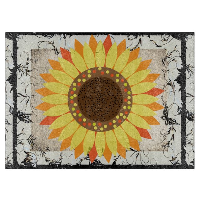 Tabla De Cortar Girasol (Anverso)