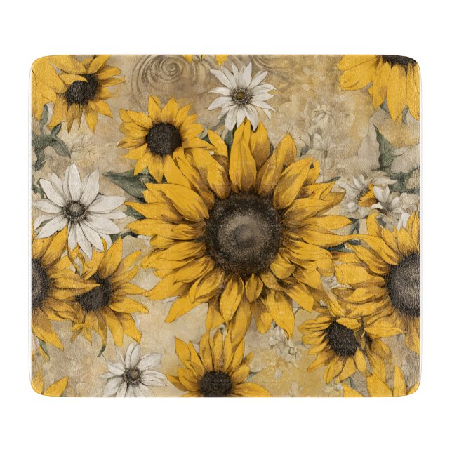Tabla De Cortar Girasol (Anverso)