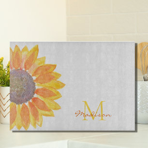 Tabla De Cortar Girasol Personalizado