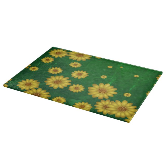 Tabla De Cortar Girasoles (Borde)