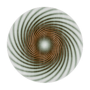 Tabla De Cortar Giro de círculo dorado