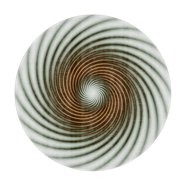 Tabla De Cortar Giro de círculo dorado (Anverso)