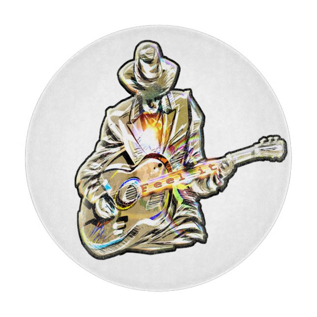 Tabla De Cortar Gitarren Blues Mann - Feel it  (Anverso)