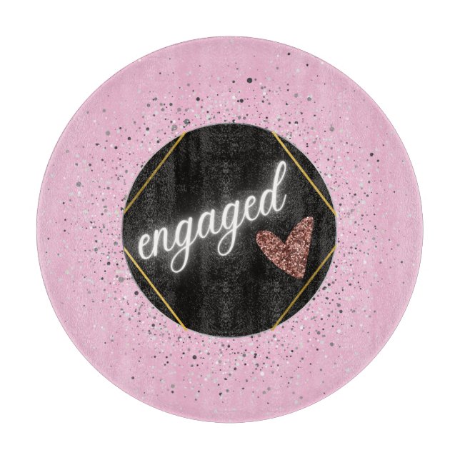 Tabla De Cortar Glam Pastel Comprometida   (Anverso)