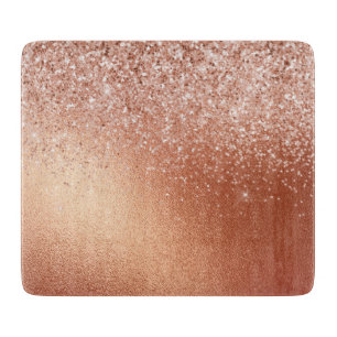 Tabla De Cortar Glam Rosa Gold Purpurina