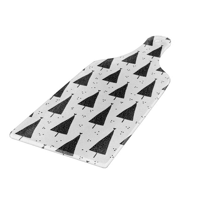 Tabla De Cortar Glass Cutting Board - Christmas Pattern (Borde)