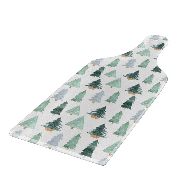 Tabla De Cortar Glass Cutting Board - Christmas Pattern (Borde)