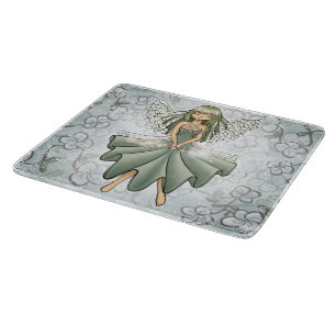 Tabla De Cortar Glass Cutting Board- Fairy Summoning Spring Design