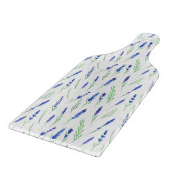 Tabla De Cortar Glass Cutting Board - Lavender Pattern