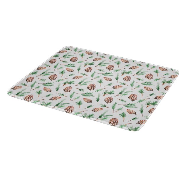 Tabla De Cortar Glass Cutting Board - Winter Pattern (Borde)
