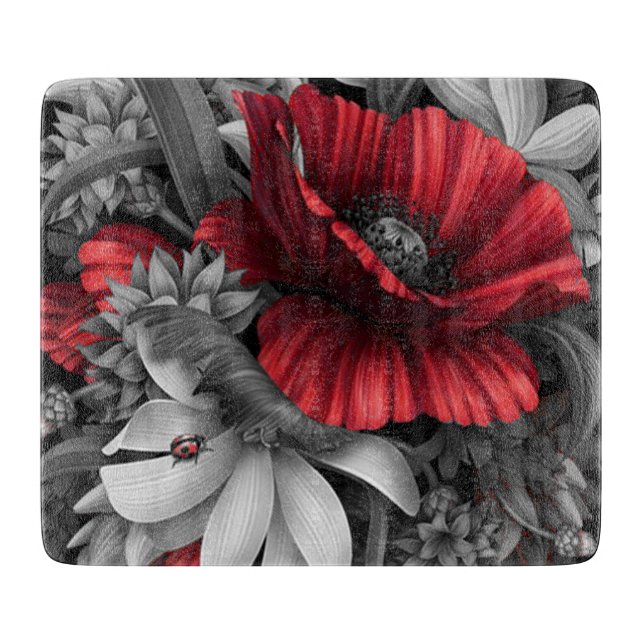 Tabla De Cortar Glass Poppy Pops (Anverso)