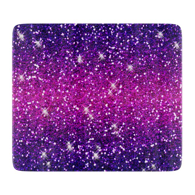 Tabla De Cortar Glitters Sparkles Purple Pink Texture (Anverso)