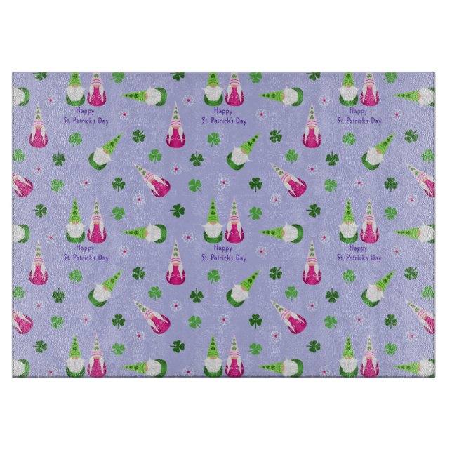 Tabla De Cortar Gnome Toss St. Patrick's Day (Anverso)