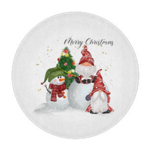 Tabla De Cortar Gnomos de Navidad