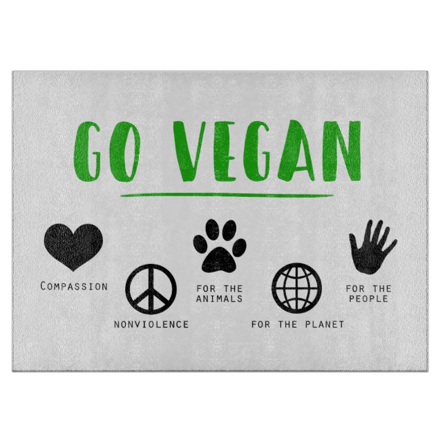 Tabla De Cortar Go Vegan (Anverso)