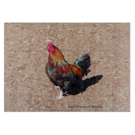 Tabla De Cortar Gold Cockerel Rooster cutting board