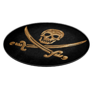 Tabla De Cortar Gold Jolly Roger
