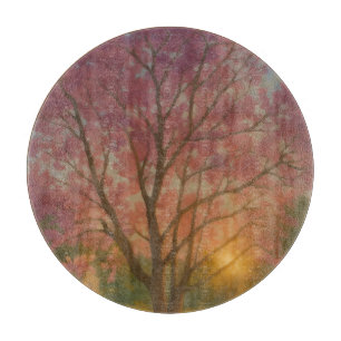 Tabla De Cortar Golden Bloom - Pintura de los jardines de la puest