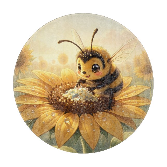 Tabla De Cortar Golden Bumblebee in Bloom Dance.9 (Anverso)
