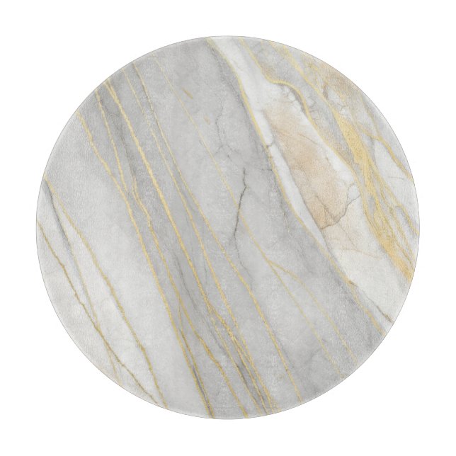 Tabla De Cortar Golden Veined Carrara Marble Texture (Anverso)