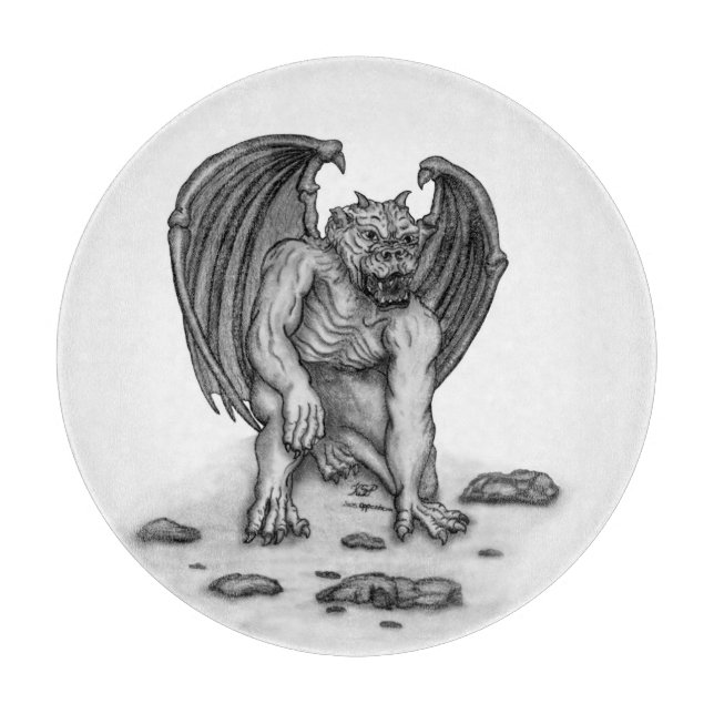 Tabla De Cortar Golem Gargoyle (Anverso)