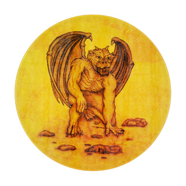 Tabla De Cortar Golem Gargoyle (Anverso)