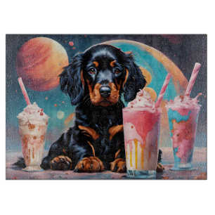 Tabla De Cortar Gordon Setter Puppy N Milkshakes