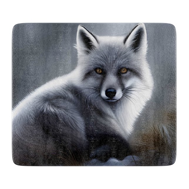 Tabla De Cortar Gorgeous Artic Fox (Anverso)