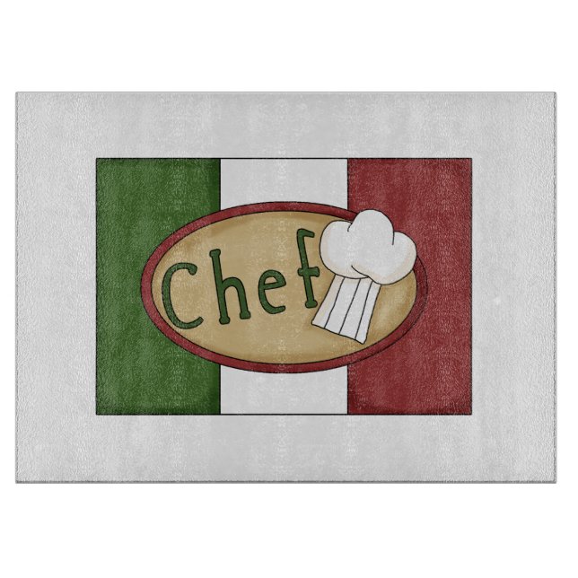 Tabla De Cortar Gorra de Chef italiano (Anverso)