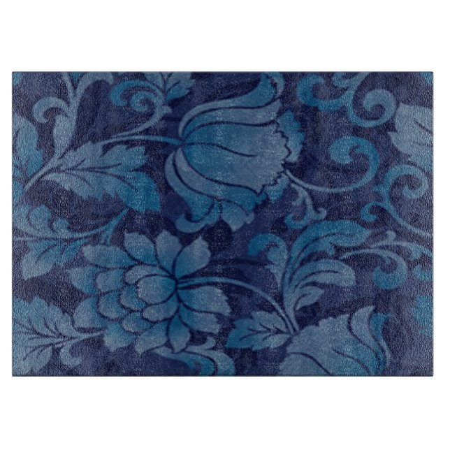 Tabla De Cortar Graceus Blue Floral Cutting Board (Anverso)