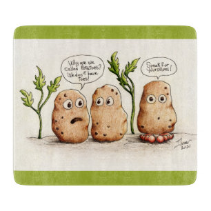 Tabla De Cortar Gracioso bollo papas