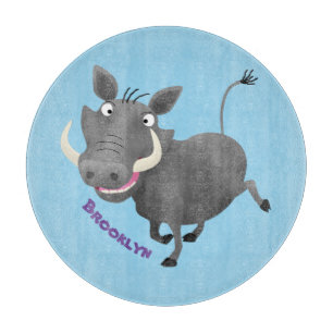 Tabla De Cortar Gracioso ilustracion de personalizado porcina afri