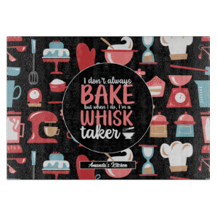 Tabla De Cortar Gracioso Modelo De Panadería Retro De Whisk Taker