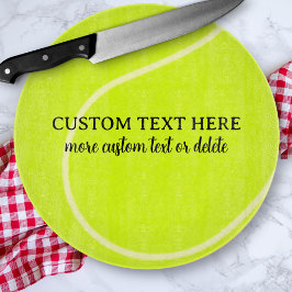 Tabla De Cortar Gracioso regalo de bolas de tenis, texto Personali