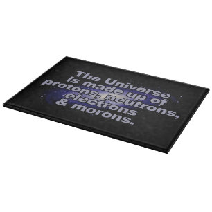 Tabla De Cortar Gracioso tablero de corte "El Universo"