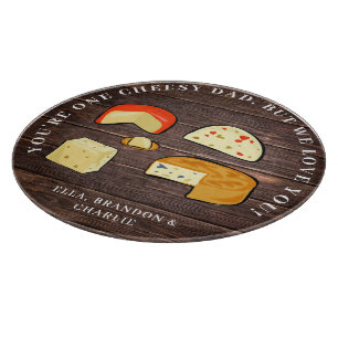 Tabla De Cortar Gracioso y Personalizado Cheese Pun Rustic