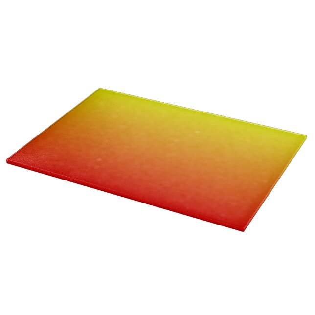 Tabla De Cortar Gradiente de color rojo, Naranja y amarillo (Borde)